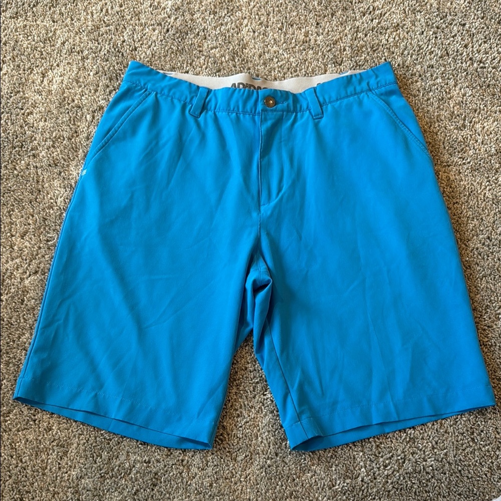 Adidas Blue Shorts with Elastic Waistband